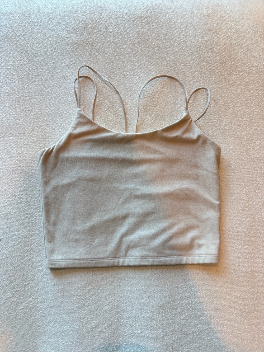 A&F cropped beige cami